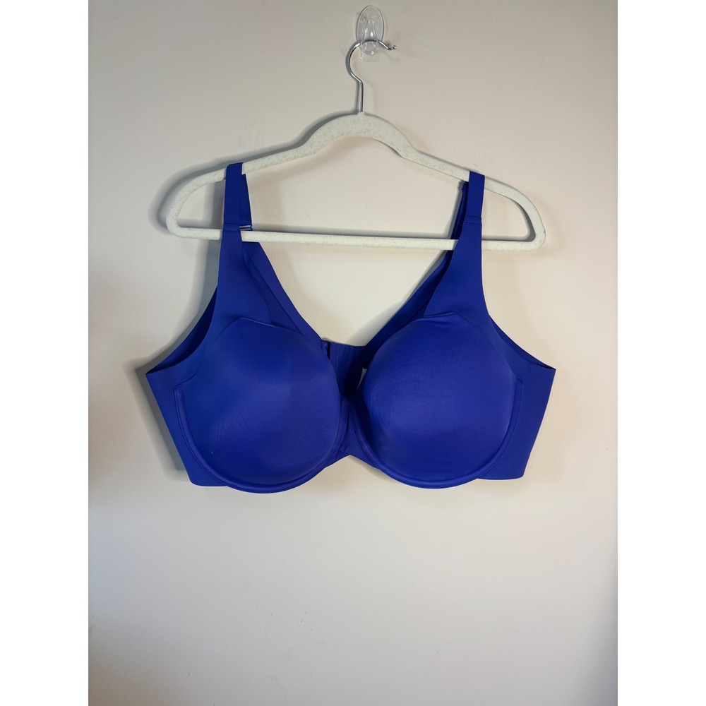 Cacique Lightly Lined Balconette Bra -‎ Women's 46DD - Blue Comfort Support